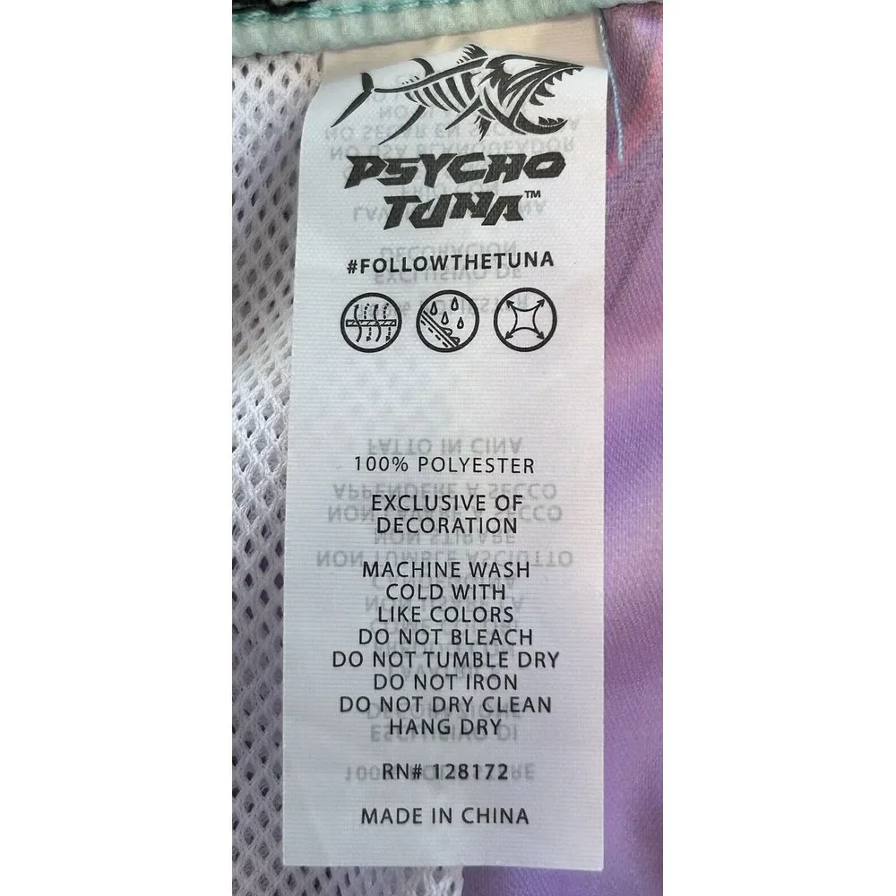 NWT Psycho Tuna Mens Large Tropical Bird Parrot Swim Trunks Board‎ Shorts